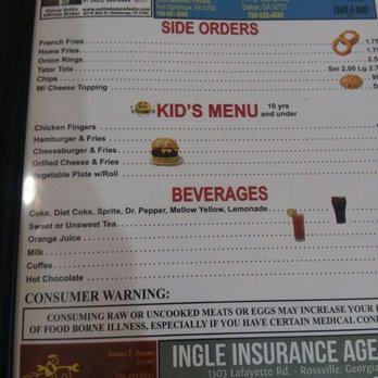 Wanda's Restaurant - Menu - New American Near Me - Rock Spring, Georgia
