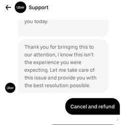 Uber - Chat with Uber help