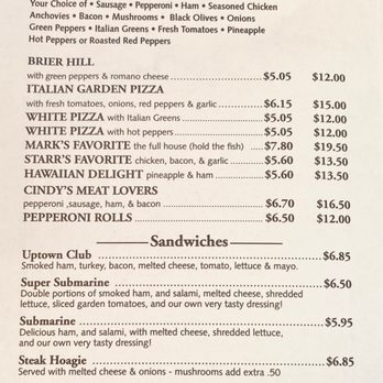 Uptown Pizza - Menu (April 2023) - Pizza Near Me - Youngstown, Ohio