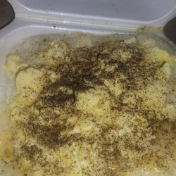 Grits with Cheese eggs.