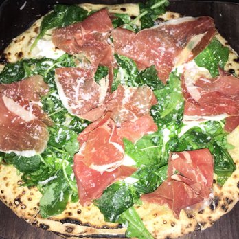 The Backspace - Fantastic Bianca pizza - added prosciutto. - Italian Near Me - Austin, Texas