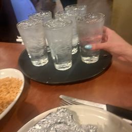 The water our server gave us 3 hours later oop The water our server gave us 3 hours later oop