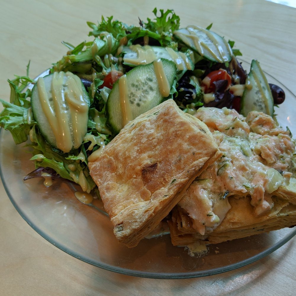 The SconeWitch - Salmon in zucchini sauce mealwitch w/ herb scone and salad - Cafes Near Me - Ottawa, Ontario The SconeWitch - Salmon in zucchini sauce mealwitch w/ herb scone and salad - Cafes Near Me - Ottawa, Ontario
