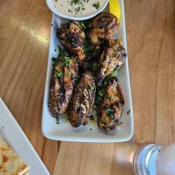 Greek Bistro - Wings with the pink sauce have a nice heat. - Greek Near Me - Glendale, California Greek Bistro - Wings with the pink sauce have a nice heat. - Greek Near Me - Glendale, California