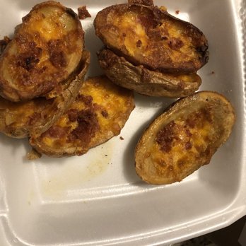Puritan Backroom - Potato skins with bacon. - Ice Cream & Frozen Yogurt Near Me - Manchester, New Hampshire Puritan Backroom - Potato skins with bacon. - Ice Cream & Frozen Yogurt Near Me - Manchester, New Hampshire