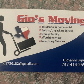 Gio's moving - Movers Near Me