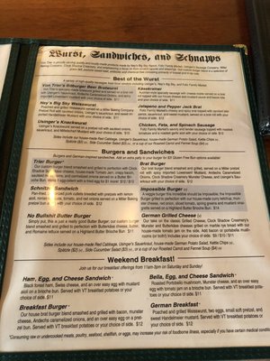 Menu photo 7 Von Trier Milwaukee, WI