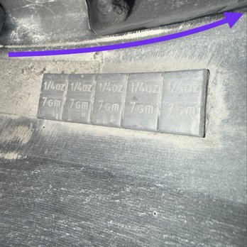 Ron's Garage - Crooked and misplaced weights on a $250 mount/Road Force Balance = vibration at the steering wheel. - Auto Repair Near Me - Ann Arbor, Michigan