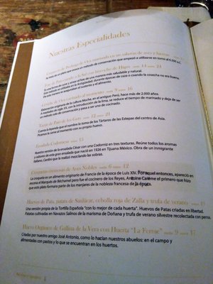 Menu photo 2 Aire Madrid, M