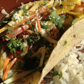 Meso Maya Comida y Copas - Shrimp taco with shredded mango. - Mexican Near Me - Dallas, Texas Meso Maya Comida y Copas - Shrimp taco with shredded mango. - Mexican Near Me - Dallas, Texas