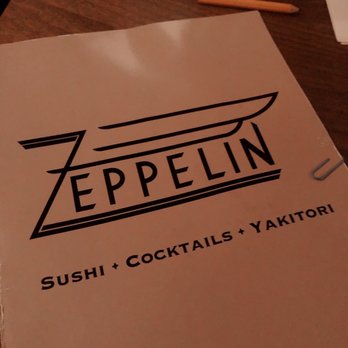 Zeppelin - Menu front - Sushi Bars Near Me - Washington, DC, District of Columbia Zeppelin - Menu front - Sushi Bars Near Me - Washington, DC, District of Columbia