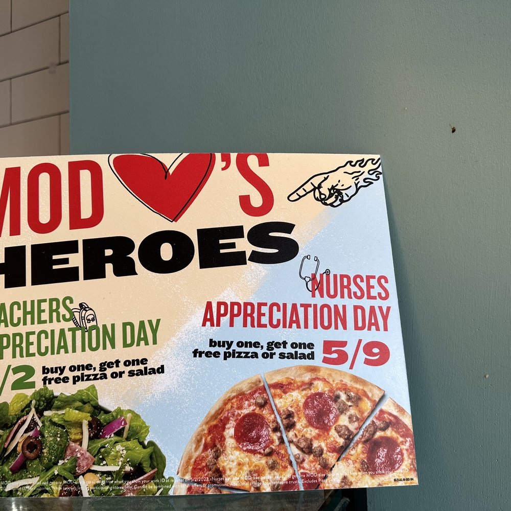 MOD Pizza - Appreciation discounts - Pizza Near Me - Suffolk, Virginia MOD Pizza - Appreciation discounts - Pizza Near Me - Suffolk, Virginia