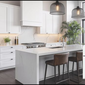 Choice Granite & Kitchen Cabinets - White Shaker - General Contractors Near Me - Pasadena, California