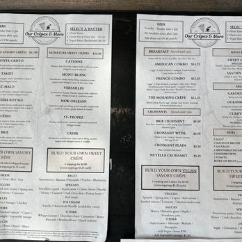 Our Crepes & More - Menu - Creperies Near Me - Wilmington, North Carolina Our Crepes & More - Menu - Creperies Near Me - Wilmington, North Carolina