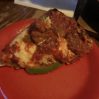 Pequod's Pizza - Slice of Large Pan Pizza (14") - Pizza Near Me - Chicago, Illinois Pequod's Pizza - Slice of Large Pan Pizza (14") - Pizza Near Me - Chicago, Illinois