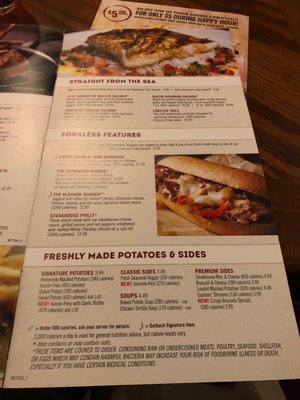 Menu photo 3 Outback Steakhouse Pittsburg, CA