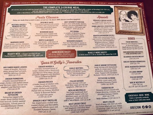 Menu photo 1 The Old Spaghetti Factory Fresno, CA Menu photo 1 The Old Spaghetti Factory Fresno, CA