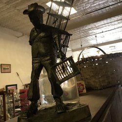 Really cool bargain sculpture--a man with bird cages! $35 ?  I'm gonna grab it if you don't!