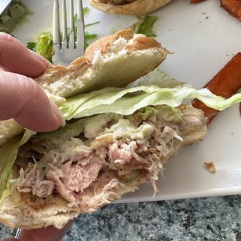 Lazy Days Restaurant - Overcooked "tuna" sandwich - Seafood Near Me - Islamorada, Florida Lazy Days Restaurant - Overcooked "tuna" sandwich - Seafood Near Me - Islamorada, Florida