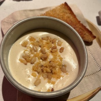 Madcap - Slow cooked egg, candycap mushroom spuma, pinenuts - New American Near Me - San Anselmo, California