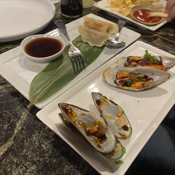 Shogun Restaurant - Baked mussels, Shogun Fries, Potsticker (Gyoza) - Japanese Near Me - Corona, California Shogun Restaurant - Baked mussels, Shogun Fries, Potsticker (Gyoza) - Japanese Near Me - Corona, California