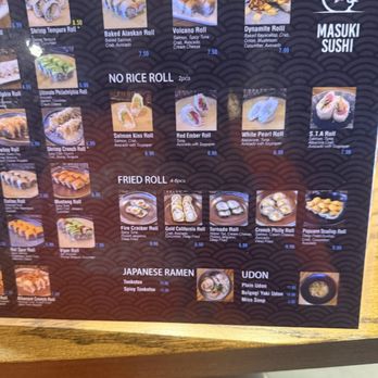 Masuki Sushi PREMIUM AYCE - Menu - Sushi Bars Near Me - Plano, Texas Masuki Sushi PREMIUM AYCE - Menu - Sushi Bars Near Me - Plano, Texas