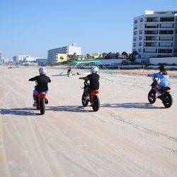 Grey Carts and eBikes - 9 and 10 year old's cruising down Ormond Beach/Daytona Beach.