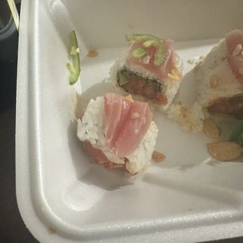 Show Sushi - Smallest cut of fish on each of the roll. - Sushi Bars Near Me - San Dimas, California Show Sushi - Smallest cut of fish on each of the roll. - Sushi Bars Near Me - San Dimas, California