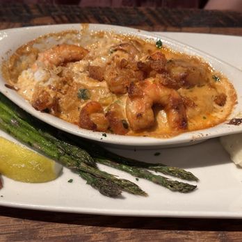 Becks - Baked Flounder with lots of other seafood made like a casserole. - Seafood Near Me - Augusta, Georgia