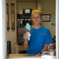 Old School Ice Cream - Try our new french chocolate dippped cones with or without sprinkles amd come meet our friendly staff.