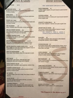 Menu photo 4 The Bistro On 2nd Monument, CO