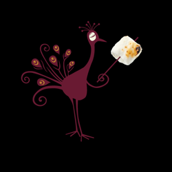 Fancypants Baking - Fancypants Baking Co. peacock toasting marshmallow