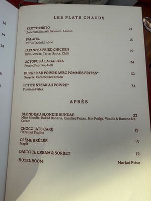 Menu photo 3 Bar Blondeau Brooklyn, NY
