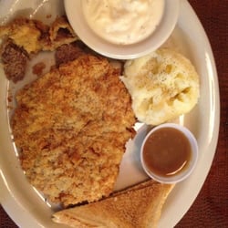 The Country Store - Chicken fried steak and REAL mashed potatoes.