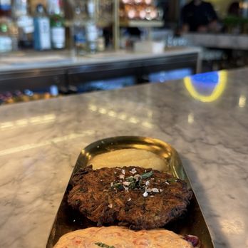 Motek - Coral Gables - Zucchini Latkes - Middle Eastern Near Me - Miami, Florida Motek - Coral Gables - Zucchini Latkes - Middle Eastern Near Me - Miami, Florida