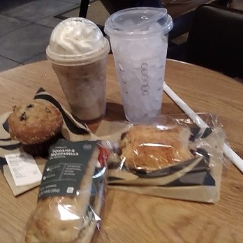 Starbucks - Another look of our order. She devoured hers, before I got a chance to take a photo of her Chocolate brownie. - Coffee & Tea Near Me - Sherman Oaks, California Starbucks - Another look of our order. She devoured hers, before I got a chance to take a photo of her Chocolate brownie. - Coffee & Tea Near Me - Sherman Oaks, California