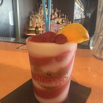 14 North Daiquiri Bar - Piña colada and Strawberry daiquiri mix - Cocktail Bars Near Me - Dania Beach, Florida