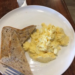 Cafe Strata - Scrambled eggs and toast for $9.50