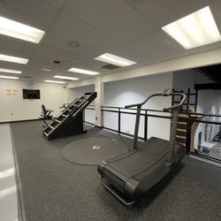 ORTHDX Natural Fitness - Treadmill and cardio machines overlooking the rest of the gym
