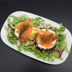 The Greenhouse Café in Holloways - The Glasshouse potato frittata with locally-smoked salmon