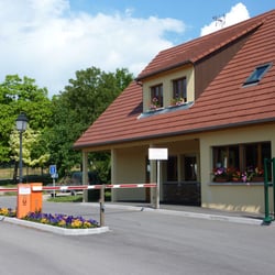Camping Trois Châteaux - Der Eingang mit Rezeption