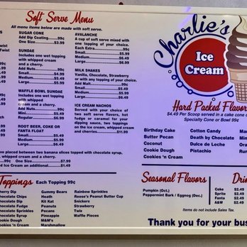 Charlie's Ice Cream - Ice Cream & Frozen Yogurt Near Me - Miami, Florida Charlie's Ice Cream - Ice Cream & Frozen Yogurt Near Me - Miami, Florida
