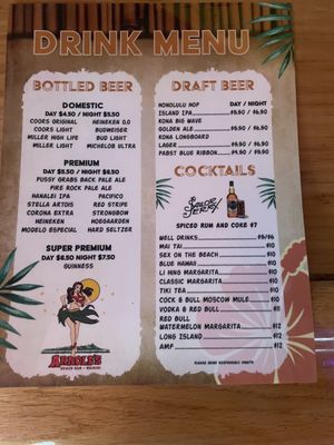 Menu photo 8 Arnold's Beach Bar & Grill Honolulu, HI