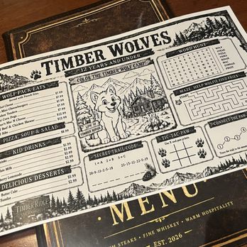 Timber Ridge Steakhouse - Children's Menu - Steakhouses Near Me - San Bernardino, California Timber Ridge Steakhouse - Children's Menu - Steakhouses Near Me - San Bernardino, California