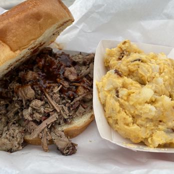 Water Lantern Festival - Brisket was okay. Cheesy potatoes were good. - Festivals Near Me - Aurora, Illinois