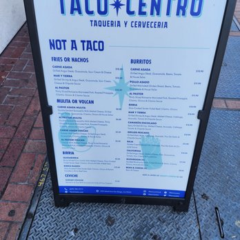 TACO CENTRO - Menu - Mexican Near Me - San Diego, California TACO CENTRO - Menu - Mexican Near Me - San Diego, California