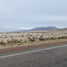 Drive by photo of the white sand beyond the Guadalupe Mountains 11/21/21