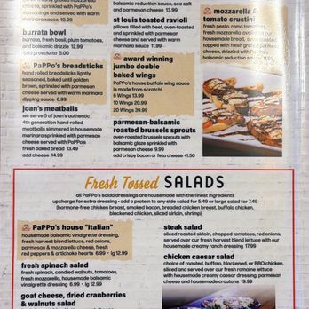 PaPPo's Pizzeria & Pub - Menu (1/5) - Chicken Wings Near Me - Overland Park, Kansas PaPPo's Pizzeria & Pub - Menu (1/5) - Chicken Wings Near Me - Overland Park, Kansas