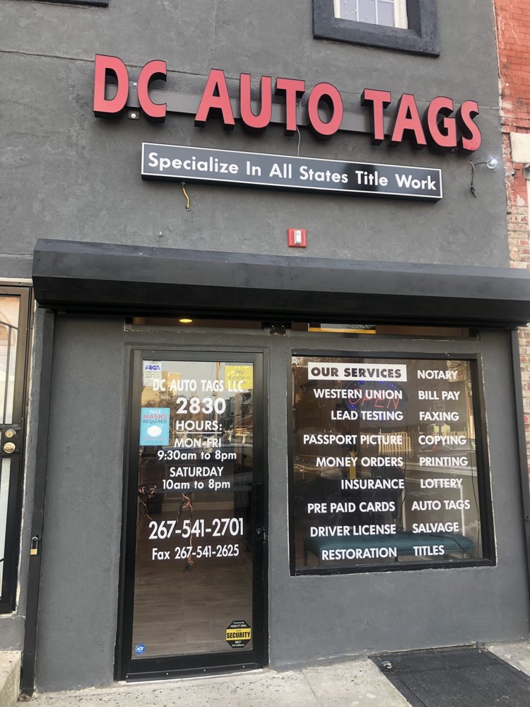 DC AUTO TAGS Updated August 2024 2830 W Lehigh Ave, Philadelphia