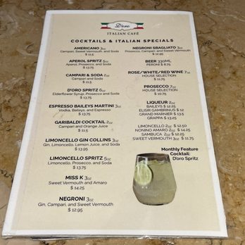 D'oro Gelato e Caffè - Drink menu - Ice Cream & Frozen Yogurt Near Me - Vancouver, British Columbia D'oro Gelato e Caffè - Drink menu - Ice Cream & Frozen Yogurt Near Me - Vancouver, British Columbia